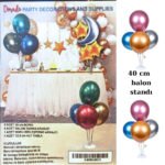 Toptan Ayaklı Balon Standı 4 Çubuklu ( Kısa)