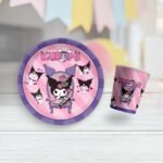 Toptan Siyah Güzellik Karton Tabak Bardak Set